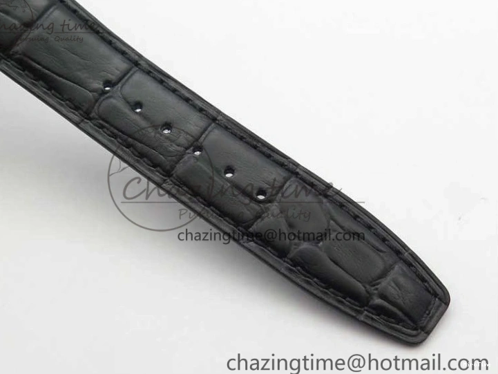 MIROTIME 0108 Portuguese Real PR Real Annual Calendar IW503502 ZF 1:1 Best Edition Black Dial Steel Markers on Black Leather Strap A StreetReady 7134